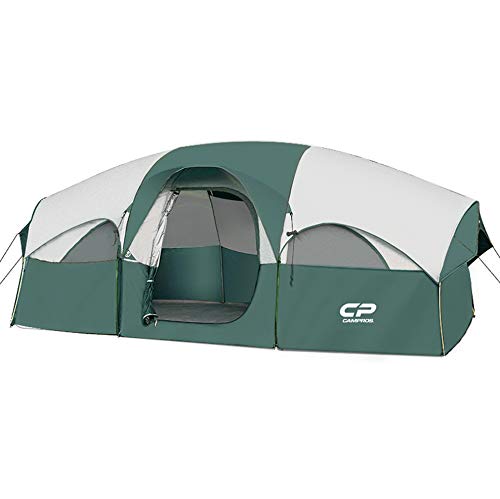 CAMPROS 8-Person Weather Resistant Family Camping Tent