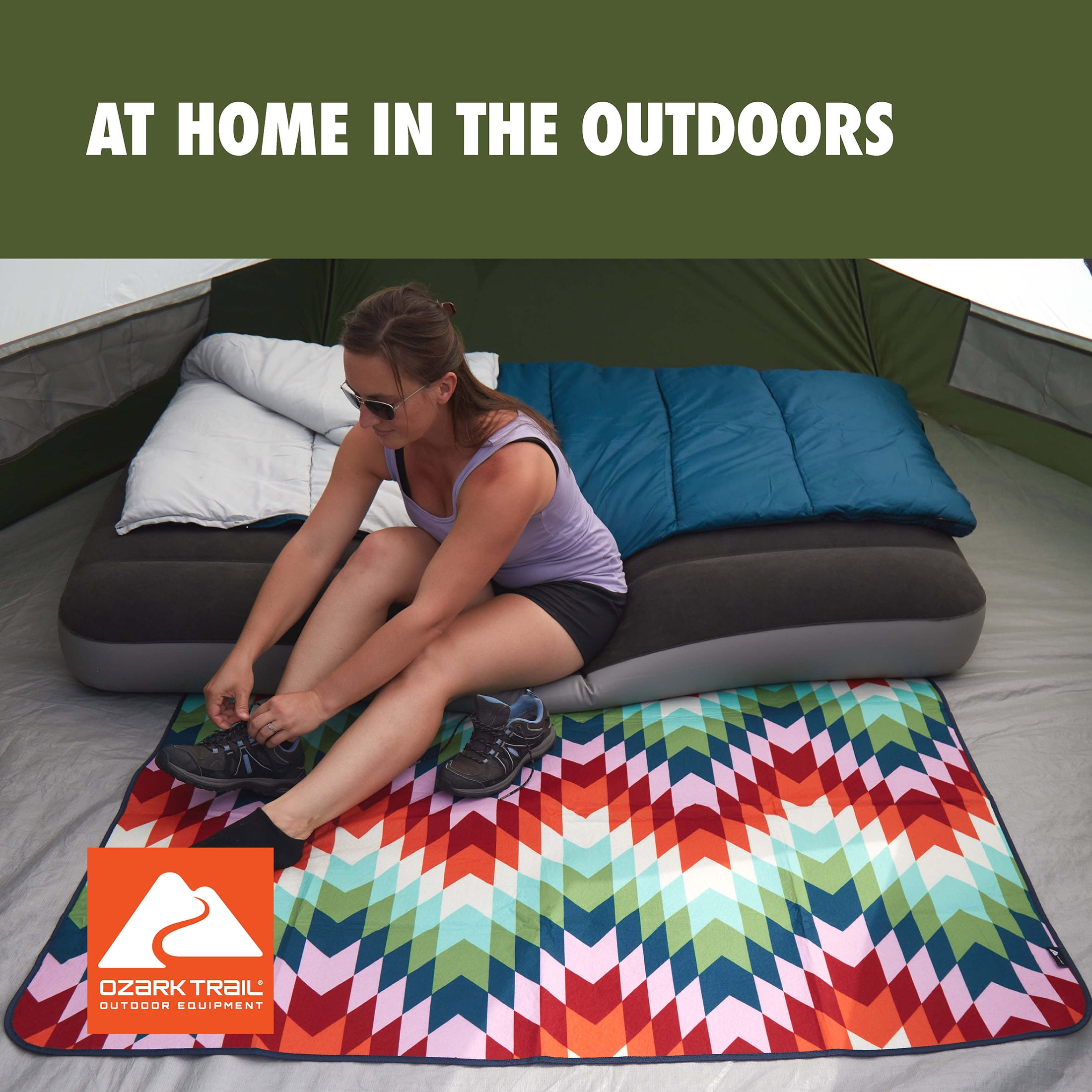 Blue 35-Degree Cool Weather Adult Sleeping Bag