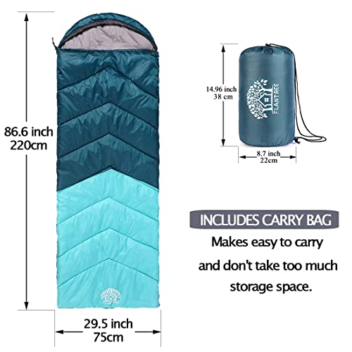 Flantree 4-Season Lightweight Sleeping Bag for Camping