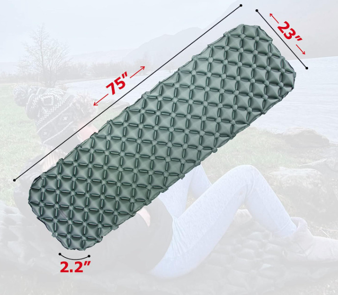 Lightweight Inflatable Insulated Sleeping Pad