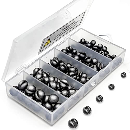 120-Pack Premium Fishing Split Shot Weights