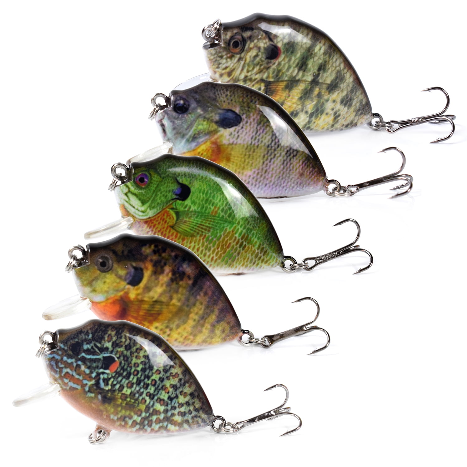 5PCS Mini Wobbler Fishing Lures with Tackle Box