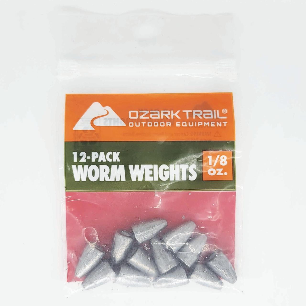 Ozark Trail 1/8oz Fishing Worm Weights