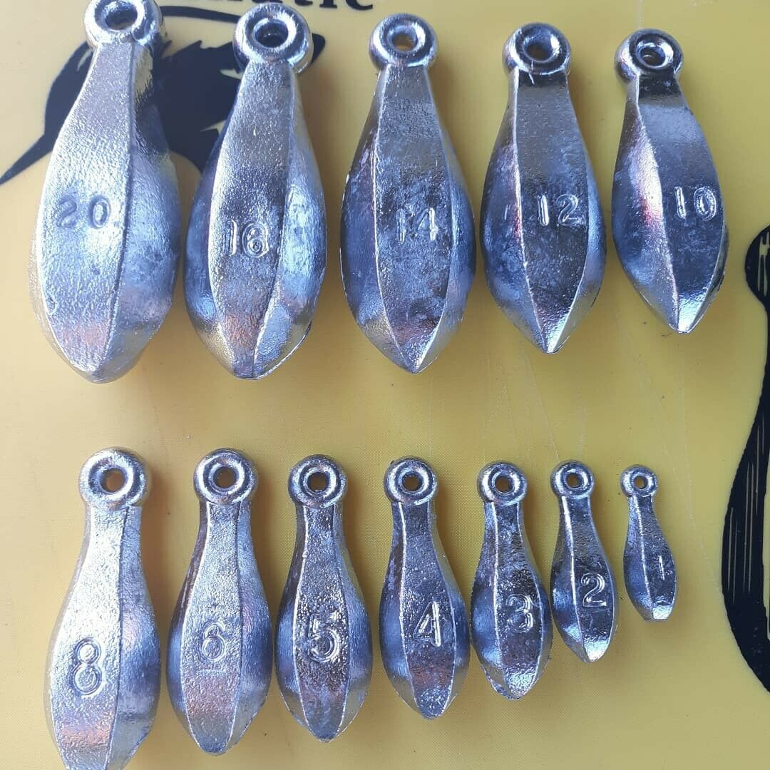 10lb Lead Bank Sinkers in Various Sizes