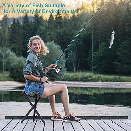 300 Durable Fishing Hooks with Barbs – 10 Sizes