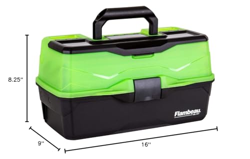 Flambeau 3-Tray Tackle Box - Frost Green/Black