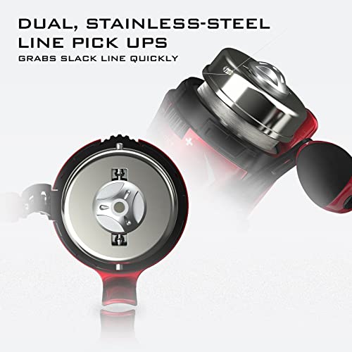 KastKing Cadet Red Spincast Fishing Reel 3.1:1