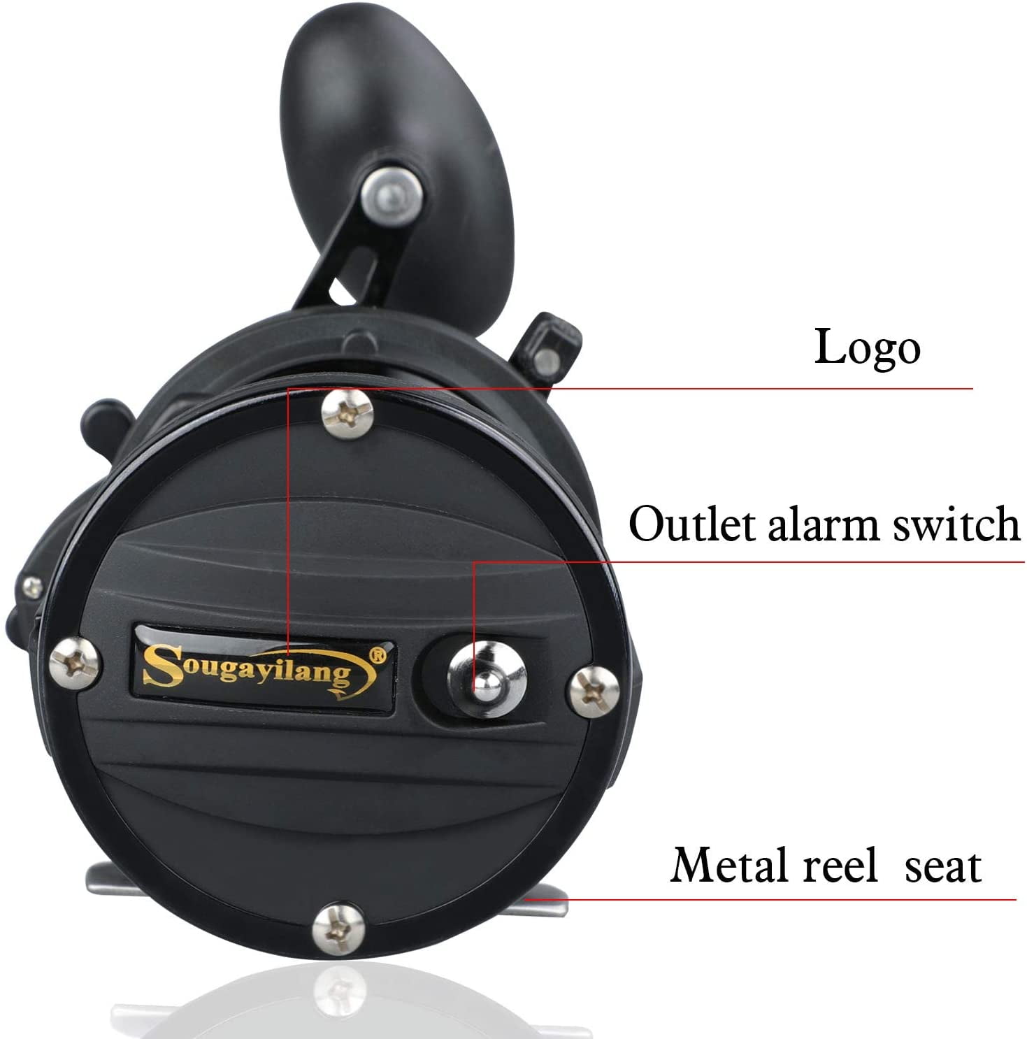 Sougayilang Trolling Fishing Reel for Big Saltwater Fish