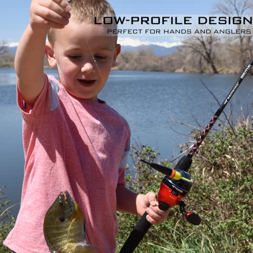 KastKing Cadet Red Spincast Fishing Reel 3.1:1