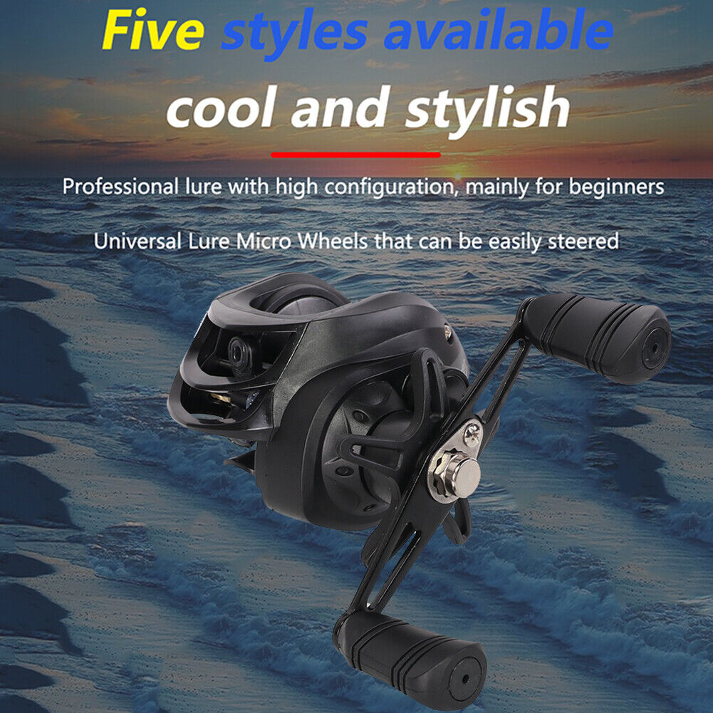 Left-Hand Baitcasting Reel with 10kg Drag