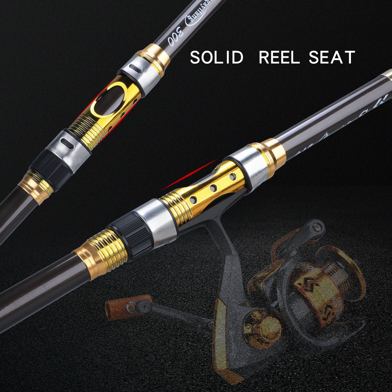 Sougayilang Portable Telescopic Spinning Fishing Rod