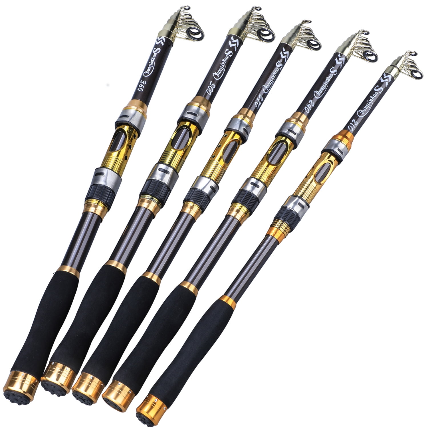 Sougayilang Portable Telescopic Spinning Fishing Rod