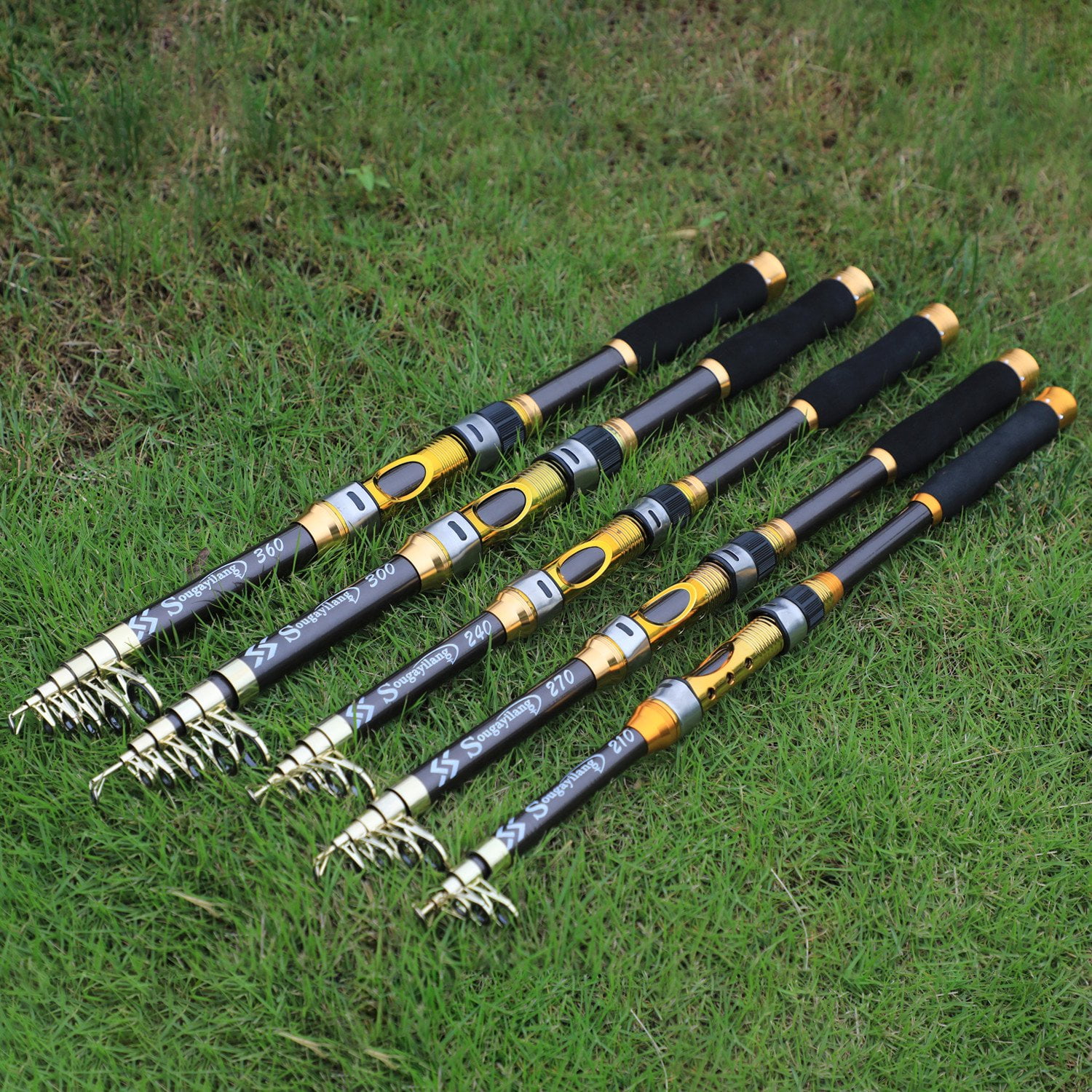 Sougayilang Portable Telescopic Spinning Fishing Rod