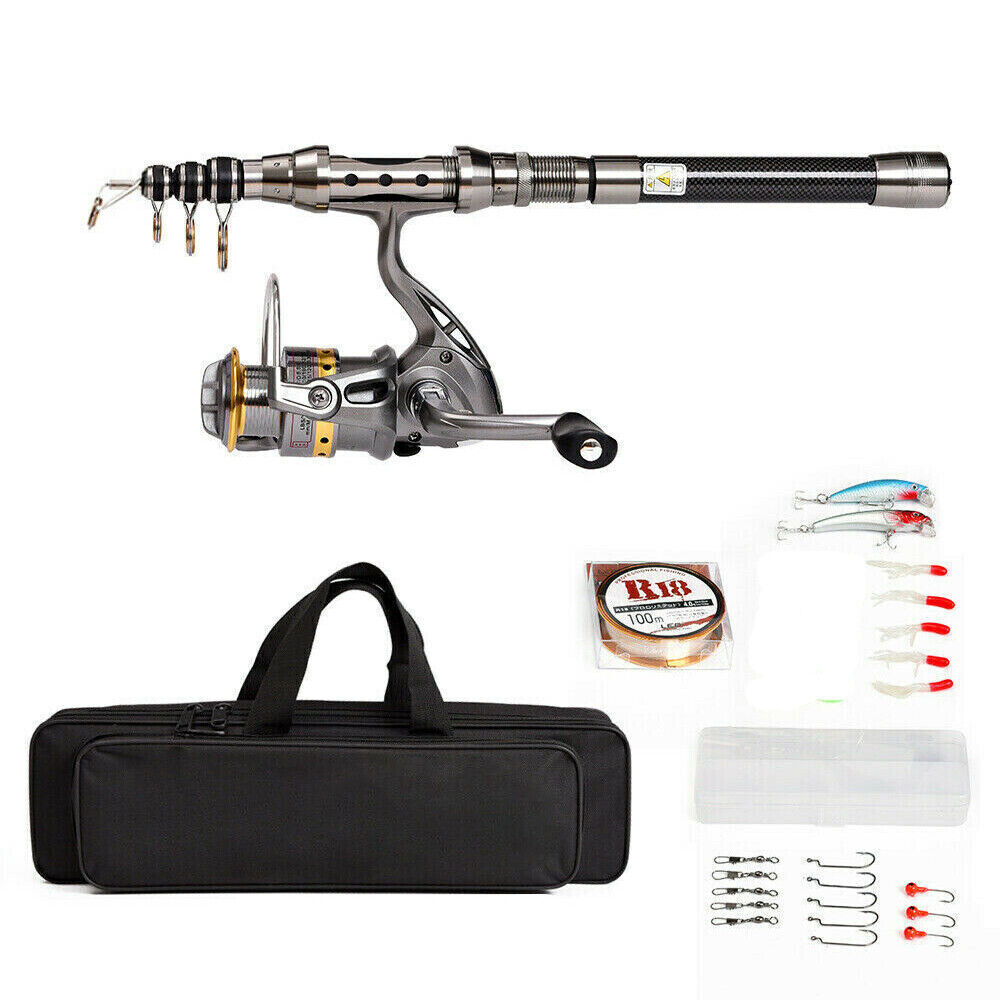 Telescopic Saltwater Fishing Rod and Reel Kit