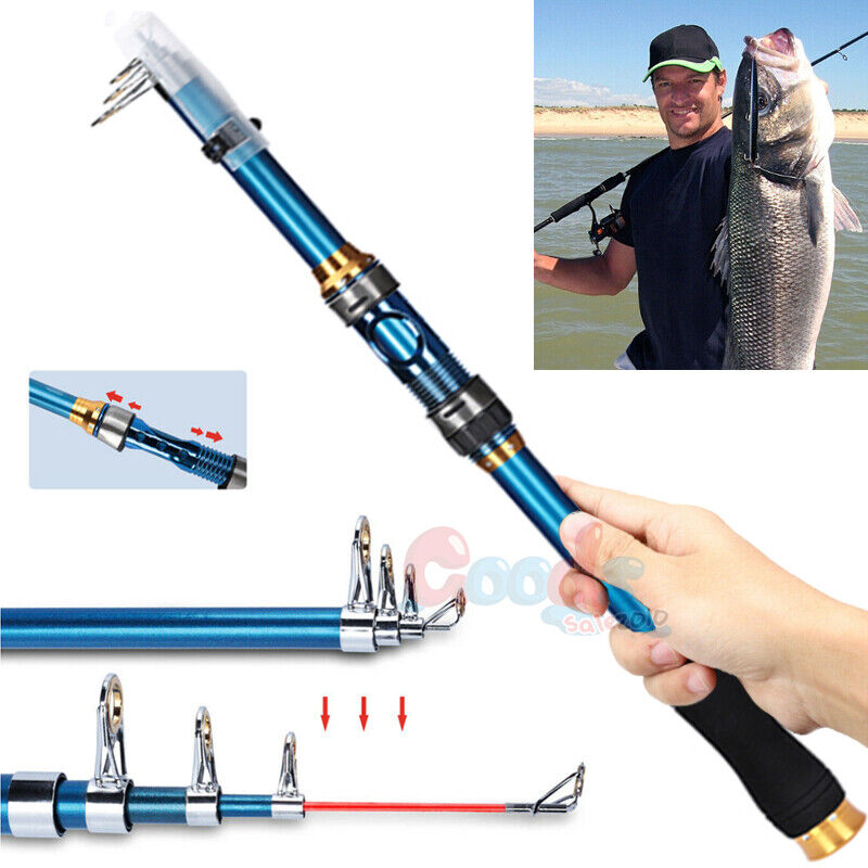 Portable Carbon Fiber Telescopic Fishing Rod 20-50LB