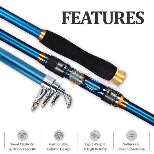 Portable Carbon Fiber Telescopic Fishing Rod 20-50LB