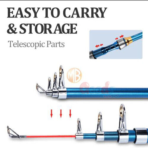 Portable Carbon Fiber Telescopic Fishing Rod 20-50LB