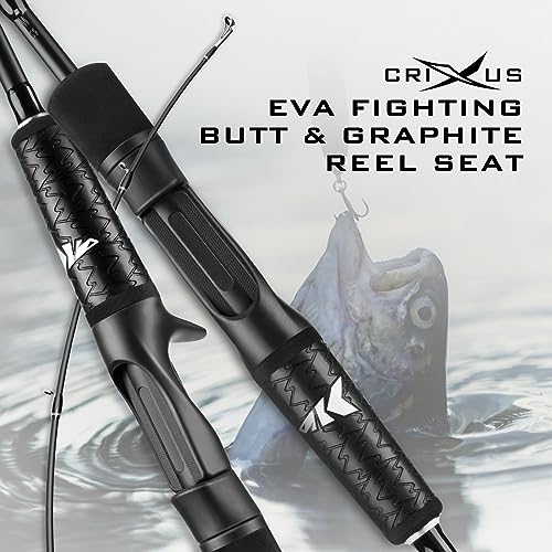 KastKing Crixus 5'6" Light Spinning Rod 2-Piece