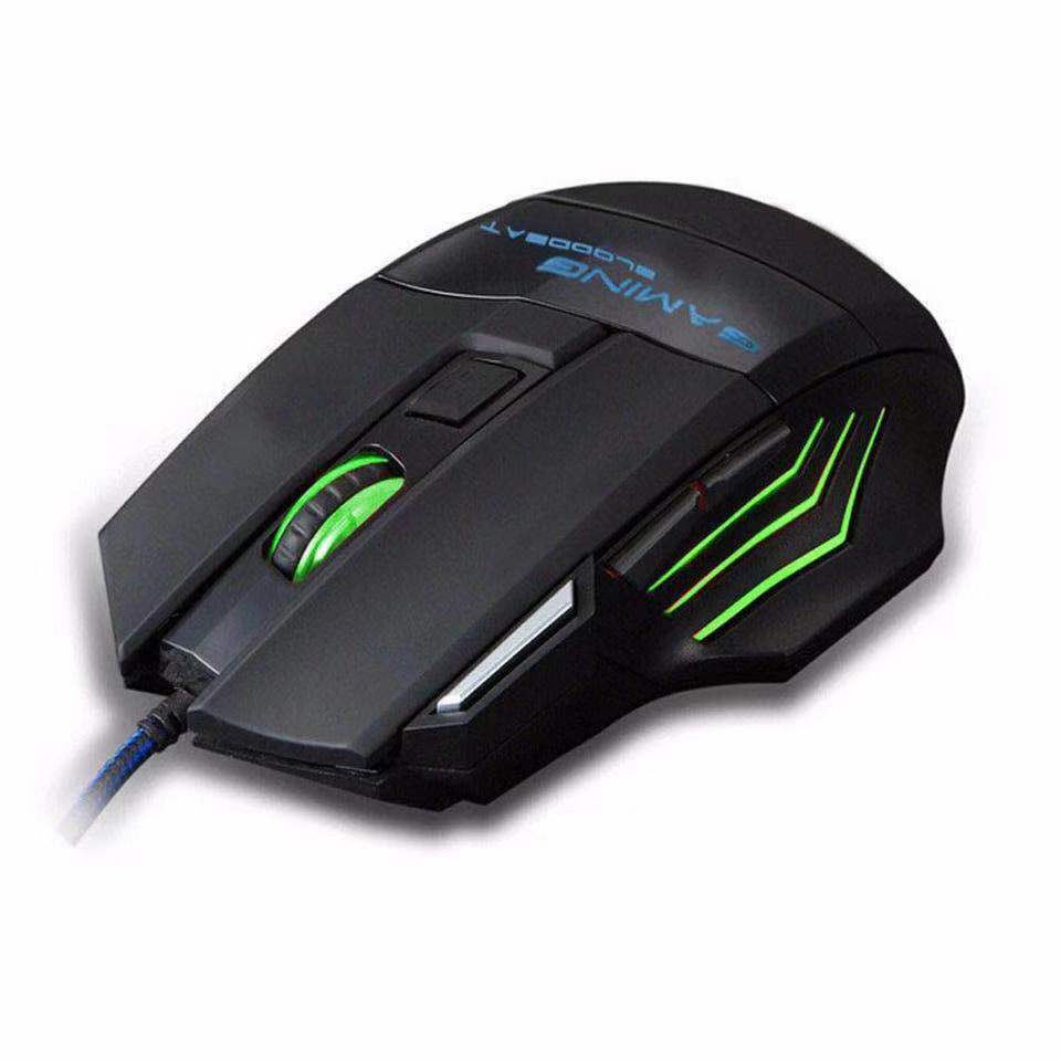 7-Button Wired Gaming Mouse with LED Lights