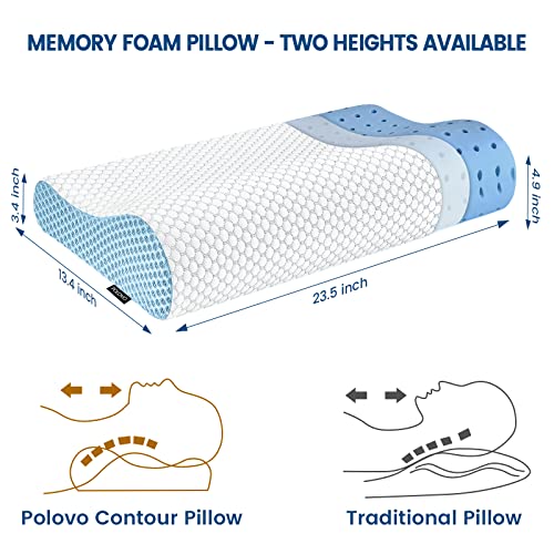 Ergonomic Memory Foam Neck Pillow for Sleep