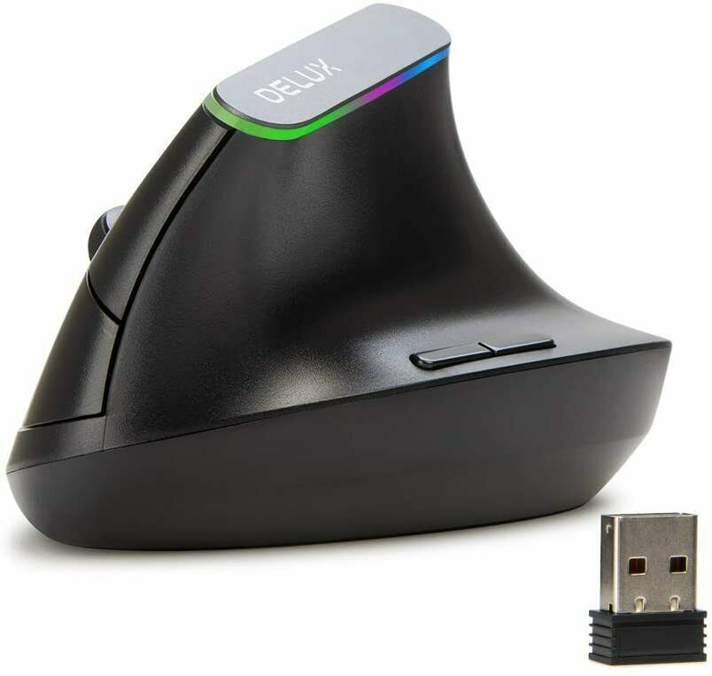 Wireless RGB Ergonomic Vertical Mouse for PC