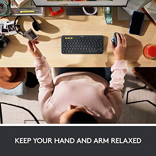 Wireless Ergonomic Trackball Mouse for Windows and Mac