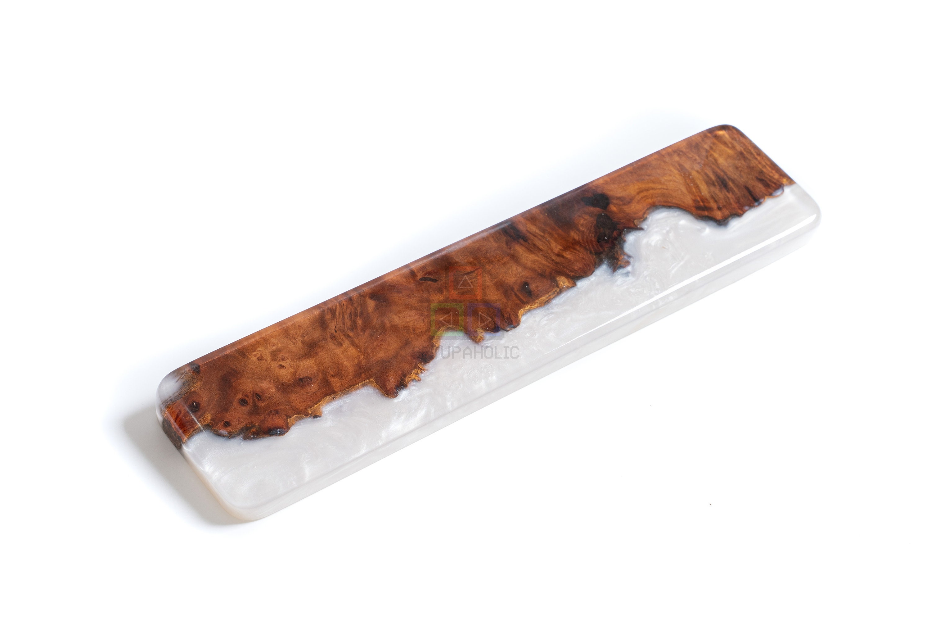 Ergonomic Wood Burl Keyboard & Mouse Wrist Rest