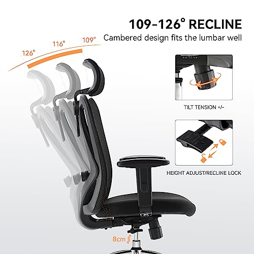 Ergonomic Swivel Office Chair with Adjustable Support