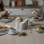 Venta Marble Flameless LED Candle Set of 3