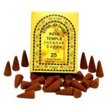 Song of India Temple Incense Cones - 25 Count