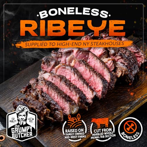 Grumpy Butcher Ribeye Steaks 4-Pack, 16 oz Each