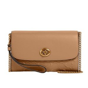 Coach Signature Leather Chain Crossbody Bag