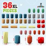 Wooden Stacking Rocks Set - 36 Eco-Friendly Pieces