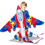 HONBO 58" Fighter Plane Kite for Family Fun