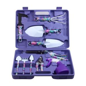 Floral Ergonomic Gardening Kit with 10 Tools