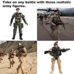 Eco-Friendly 12-Piece Toy Soldiers Play Set