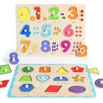 Eco-Friendly Montessori Wooden Toddler Puzzle Set