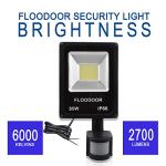 30W LED Motion Sensor Outdoor Floodlight, IP66