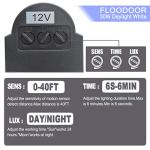 30W LED Motion Sensor Outdoor Floodlight, IP66