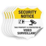 Video Surveillance Security Notice Decal Set - 5 Pack