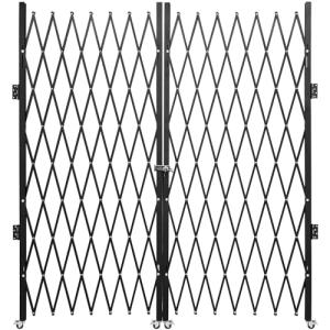 VEVOR Double Folding Steel Security Gate, 87"H x 150"W