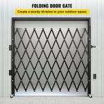 VEVOR 7ft Folding Steel Security Gate