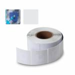 1000 White Anti-Theft Security Labels - 1.5" x 1.5