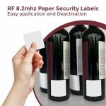 1000 White Anti-Theft Security Labels - 1.5" x 1.5