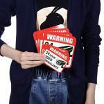 Tatuo Video Surveillance Sticker Signs - 20 Pack