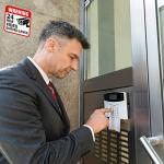 Tatuo Video Surveillance Sticker Signs - 20 Pack