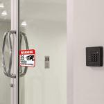 Tatuo Video Surveillance Sticker Signs - 20 Pack