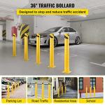 BestEquip 36" Yellow Safety Barrier Bollard
