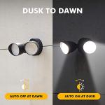 LUTEC 3500 Lumen Dual-Head Outdoor Flood Light