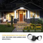 LUTEC 3500 Lumen Dual-Head Outdoor Flood Light